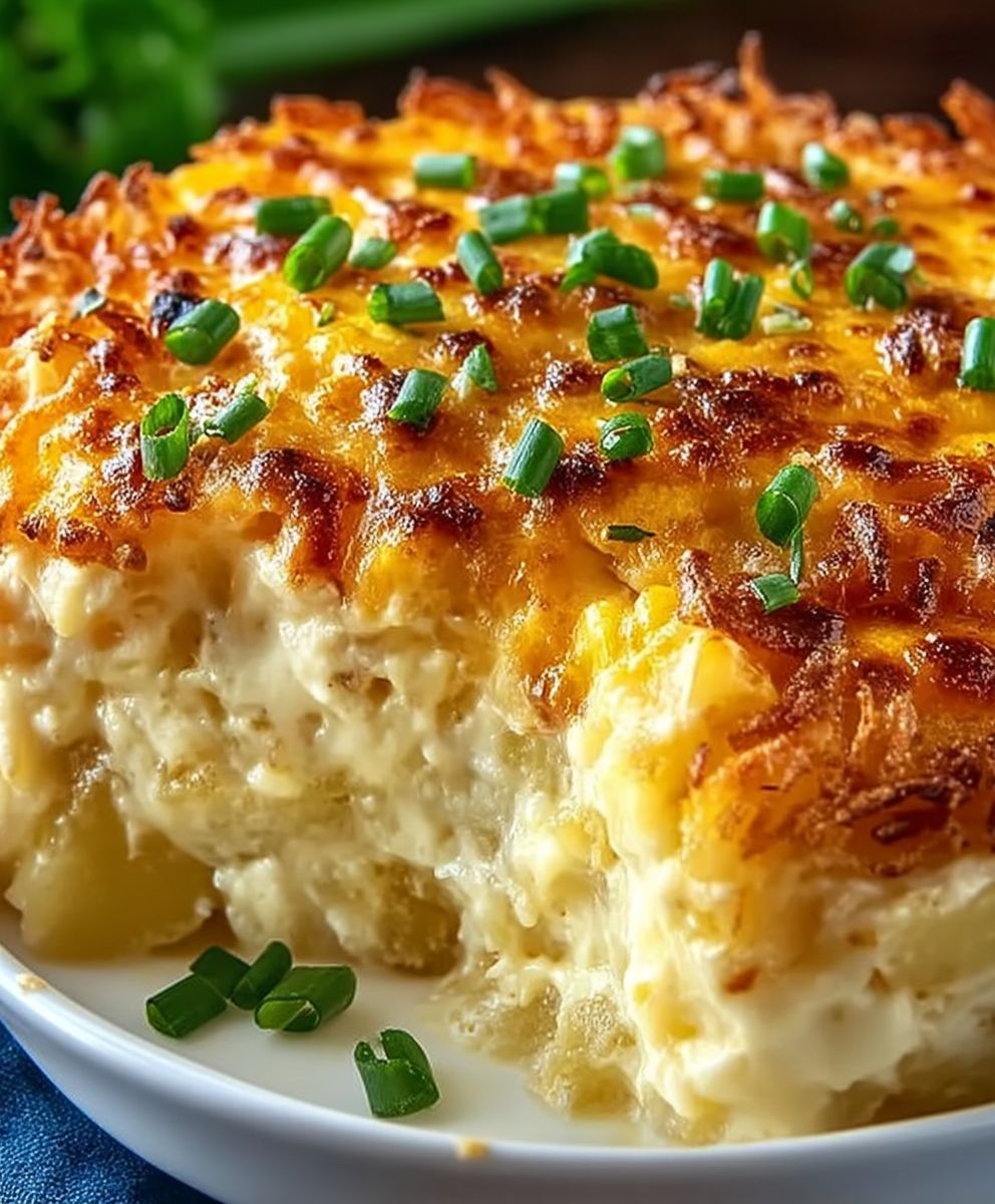 Käsiger Kartoffelauflauf Hashbrown