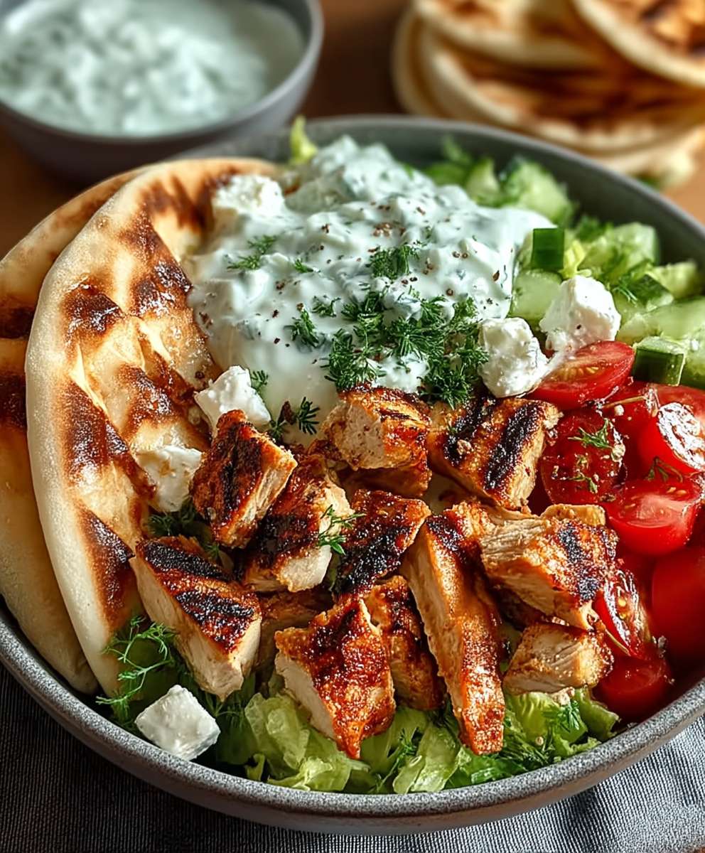 Hähnchen Gyros Schalen