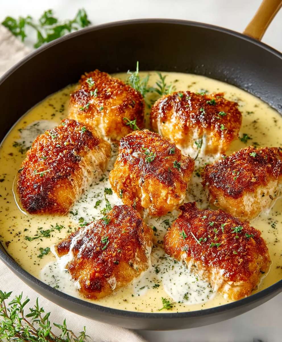 Parmesan Hähnchen Knoblauchsoße