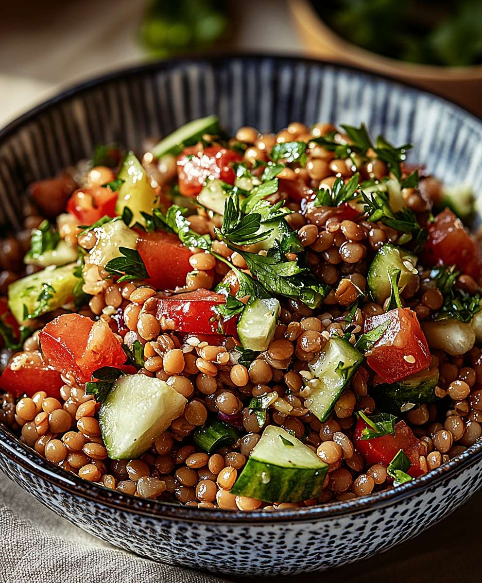 Orientalischer Linsensalat