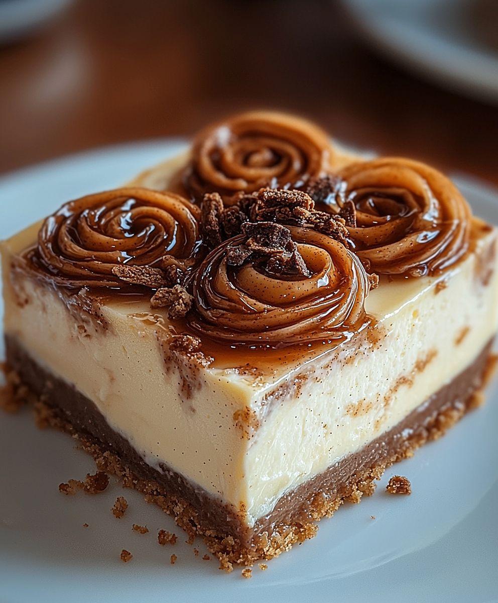 Zimtschnecken Käsekuchen Keksboden
