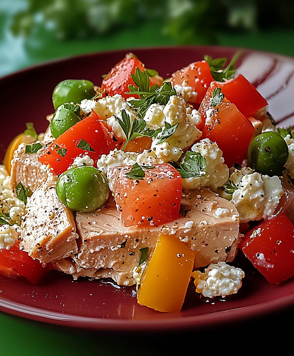 Thunfisch Hüttenkäse Salat