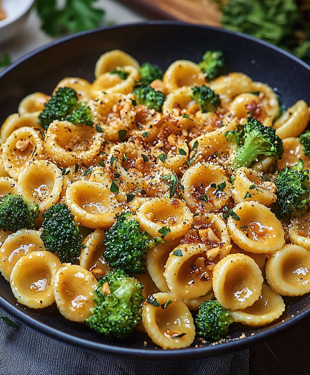 Erdnuss Brokkoli Orecchiette Pasta