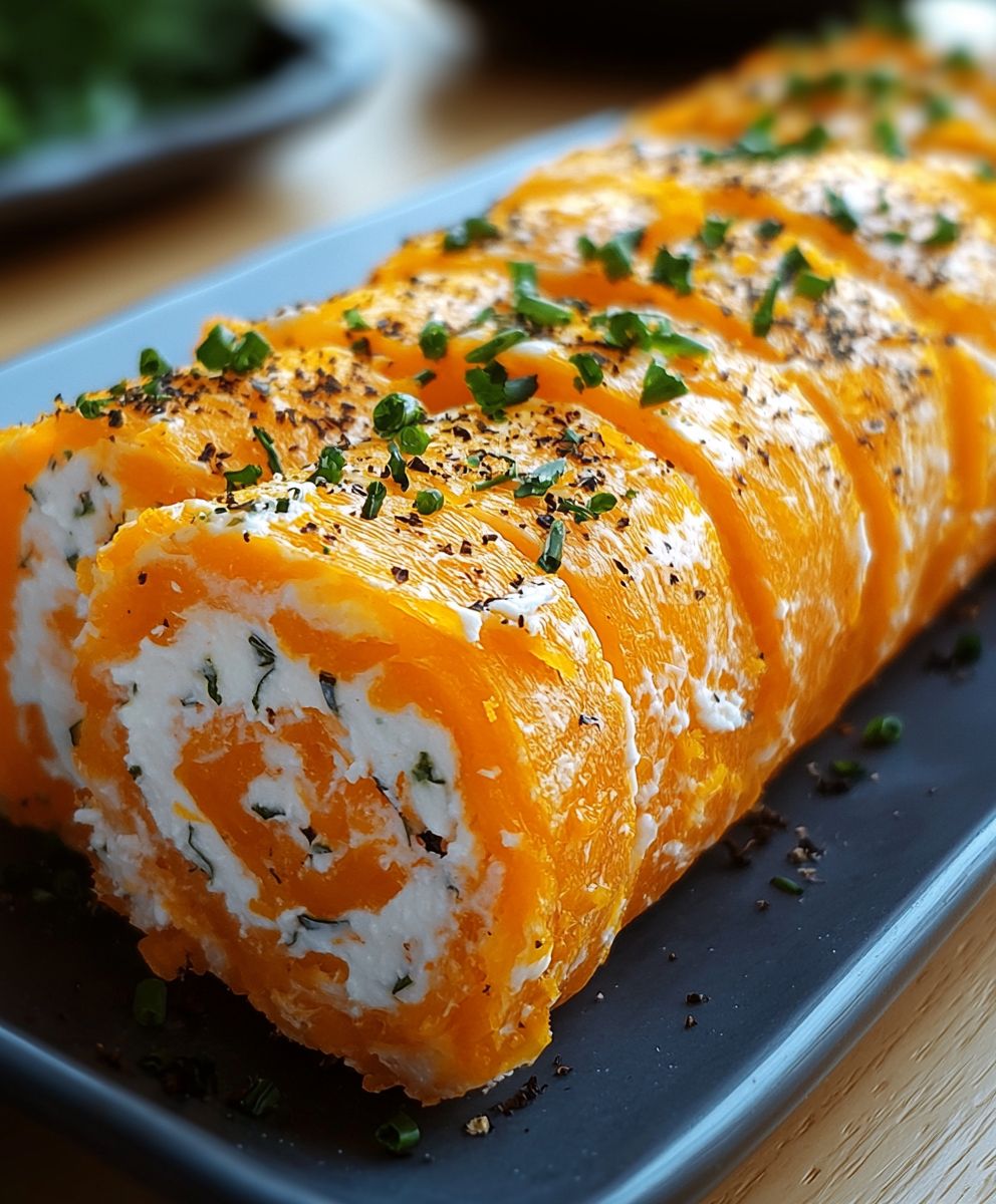 Möhrenrolle mit Frischkäse