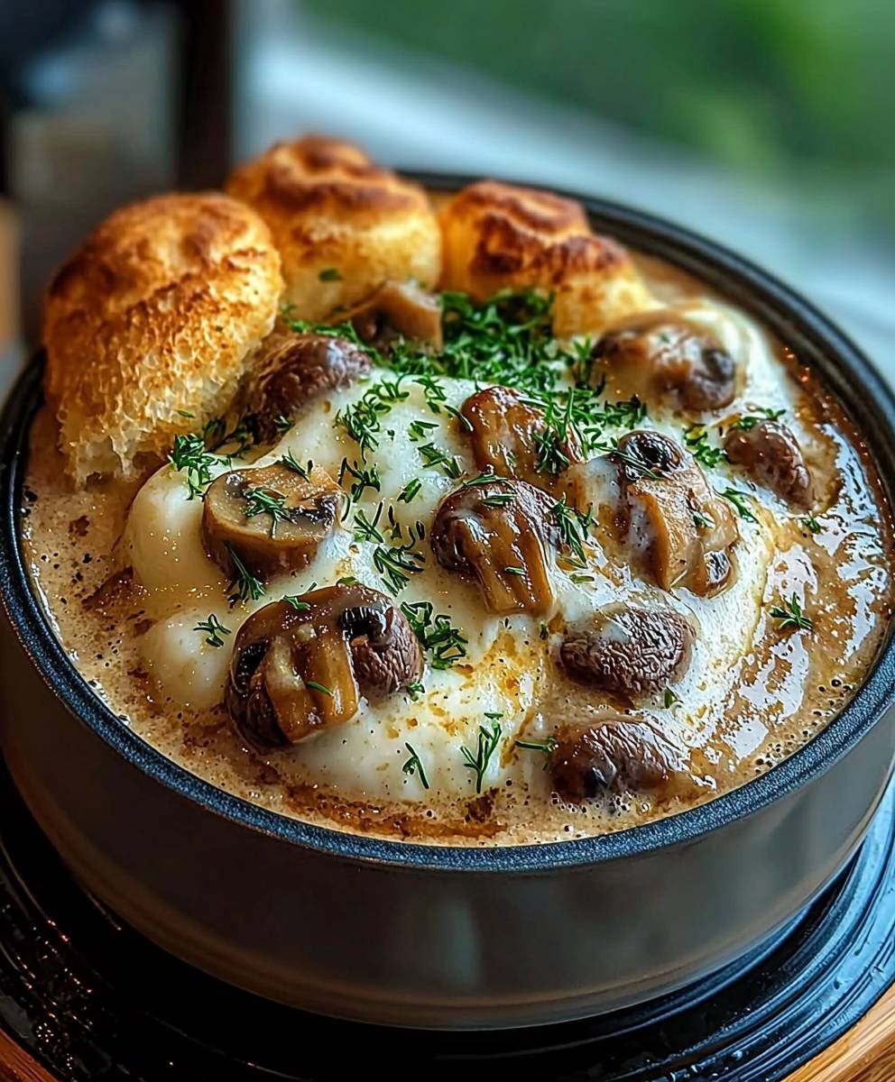 Cremige Pilzsuppe