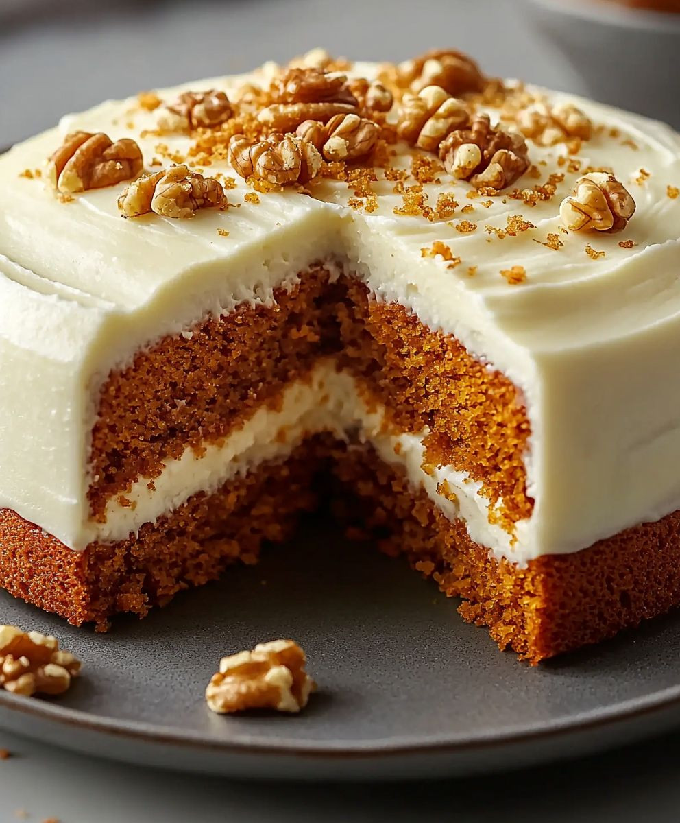 Karotten Walnuss Kuchen backen