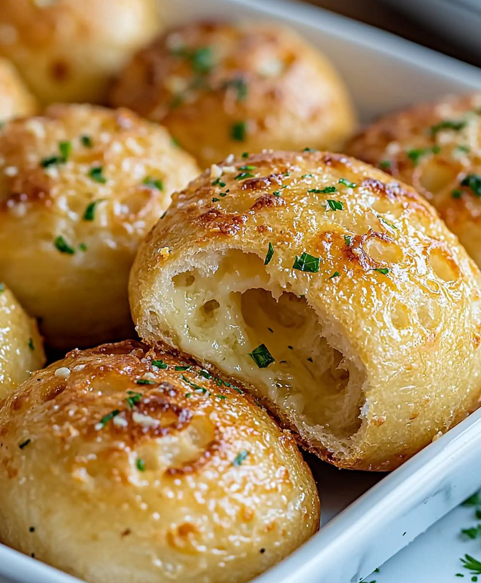 Knoblauch Käse Brothäppchen