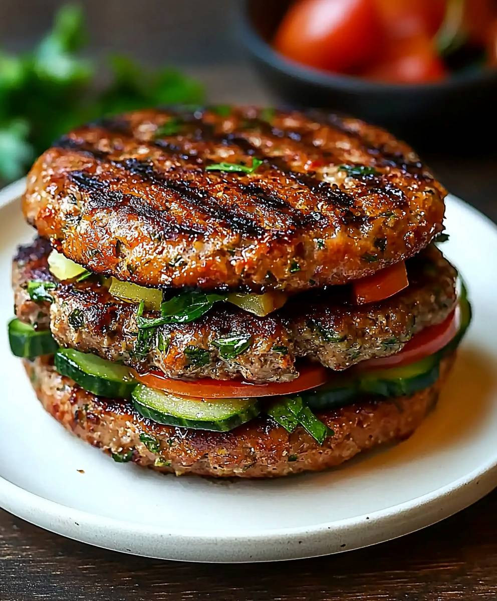 Gegrillter Puten Veggie Burger