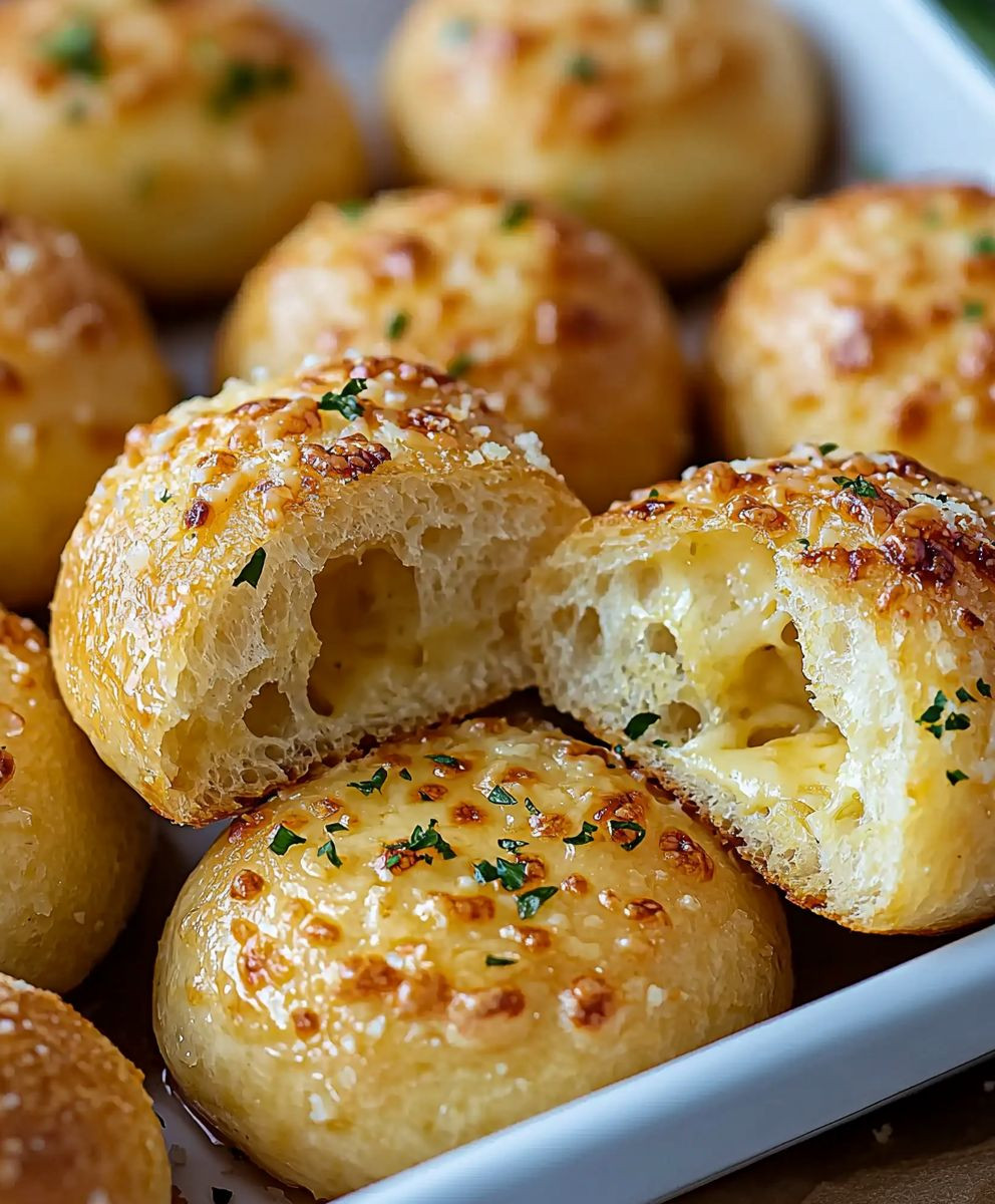 Knoblauch Käse Brothäppchen