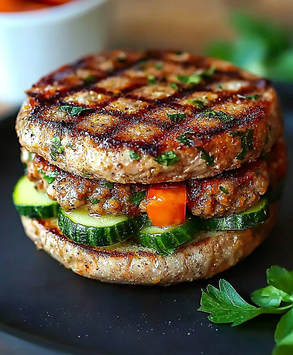 Gegrillter Puten Veggie Burger