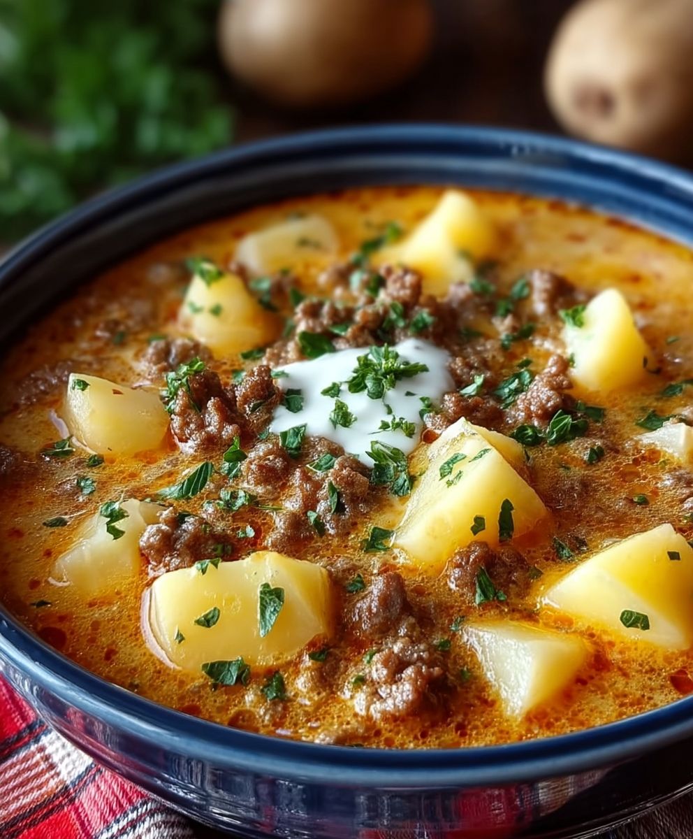 Käsige Hamburger Kartoffelsuppe