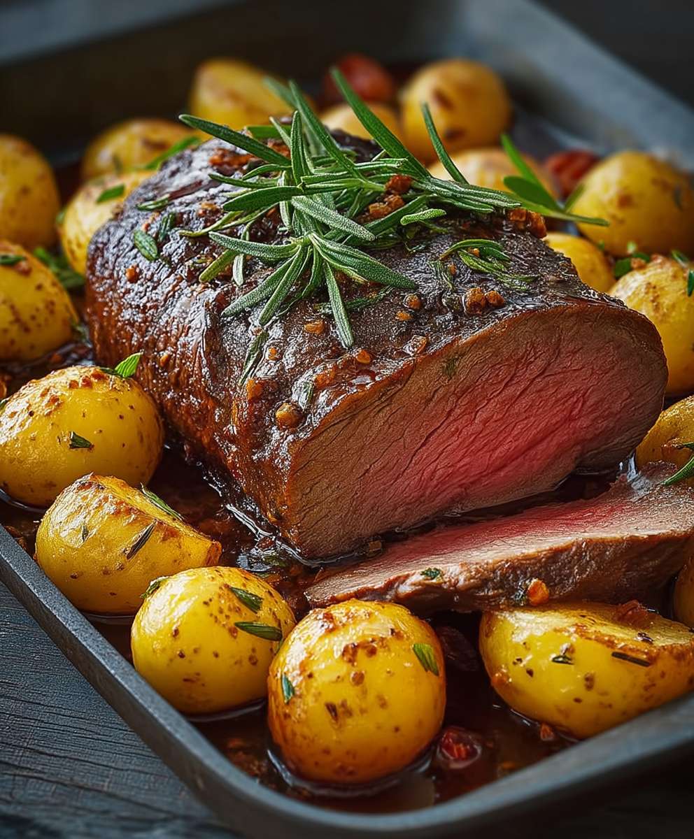 Roastbeef mit Rosmarinkartoffeln