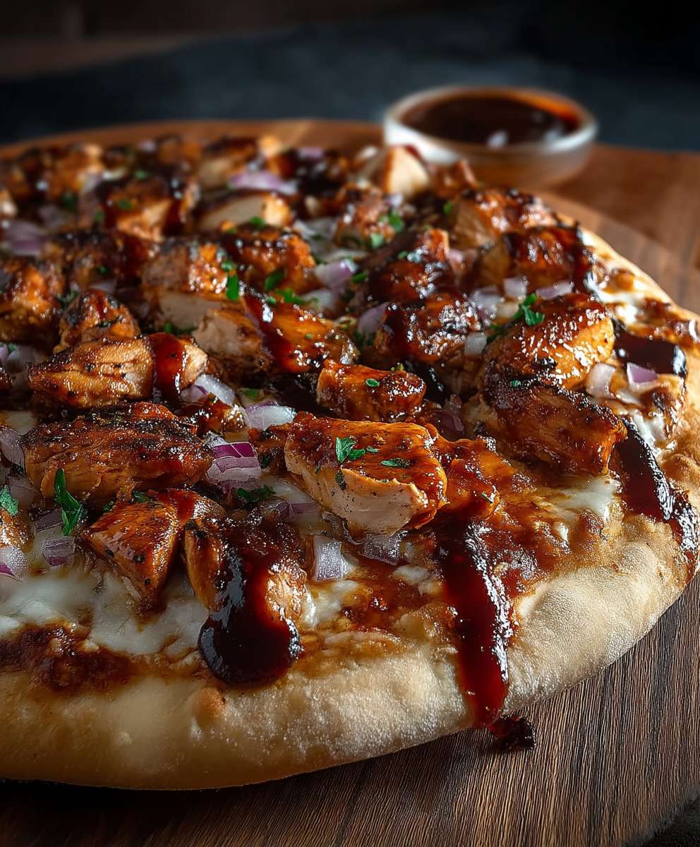 BBQ Hähnchen Pizza