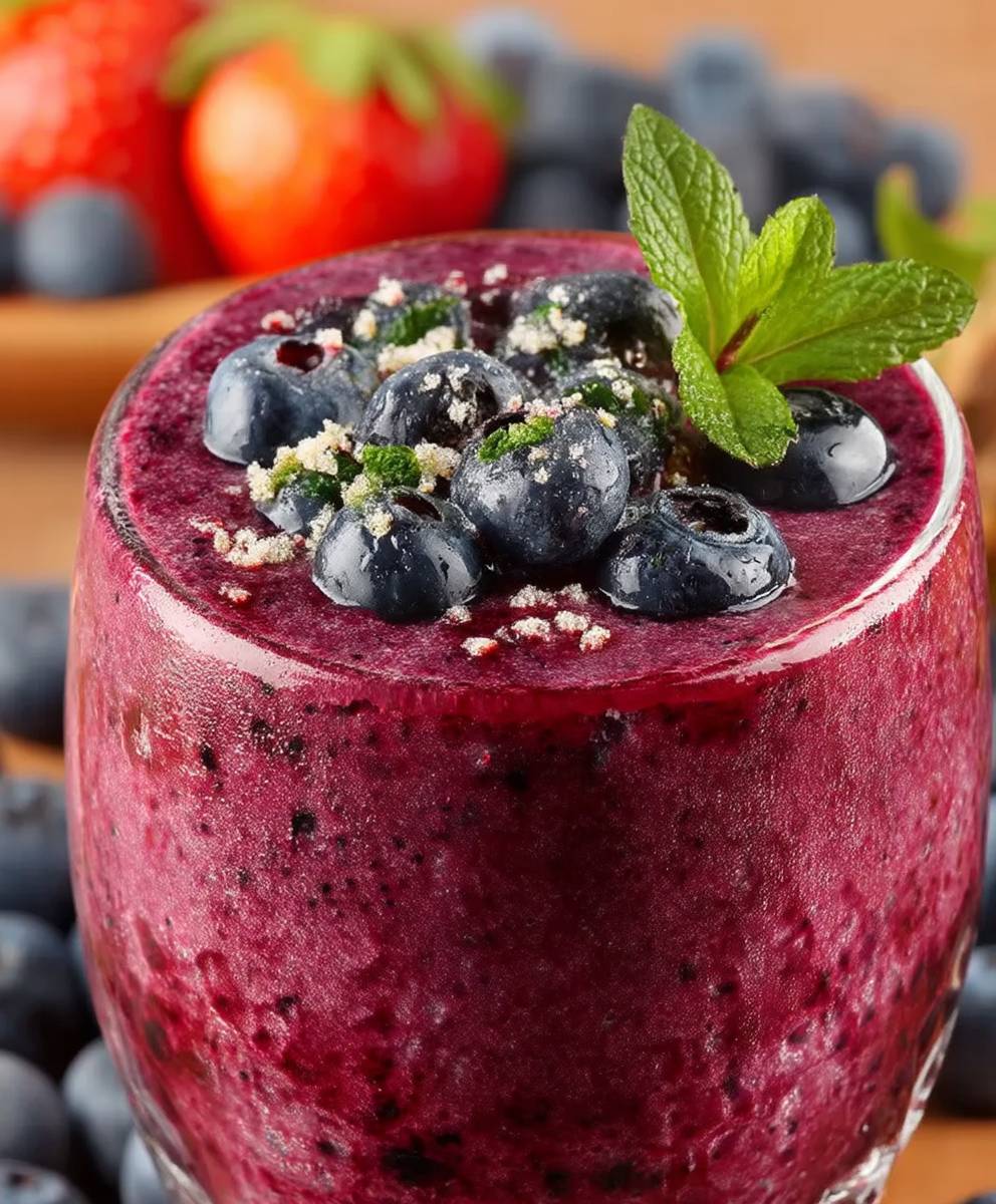 Blaubeer Smoothie selber machen