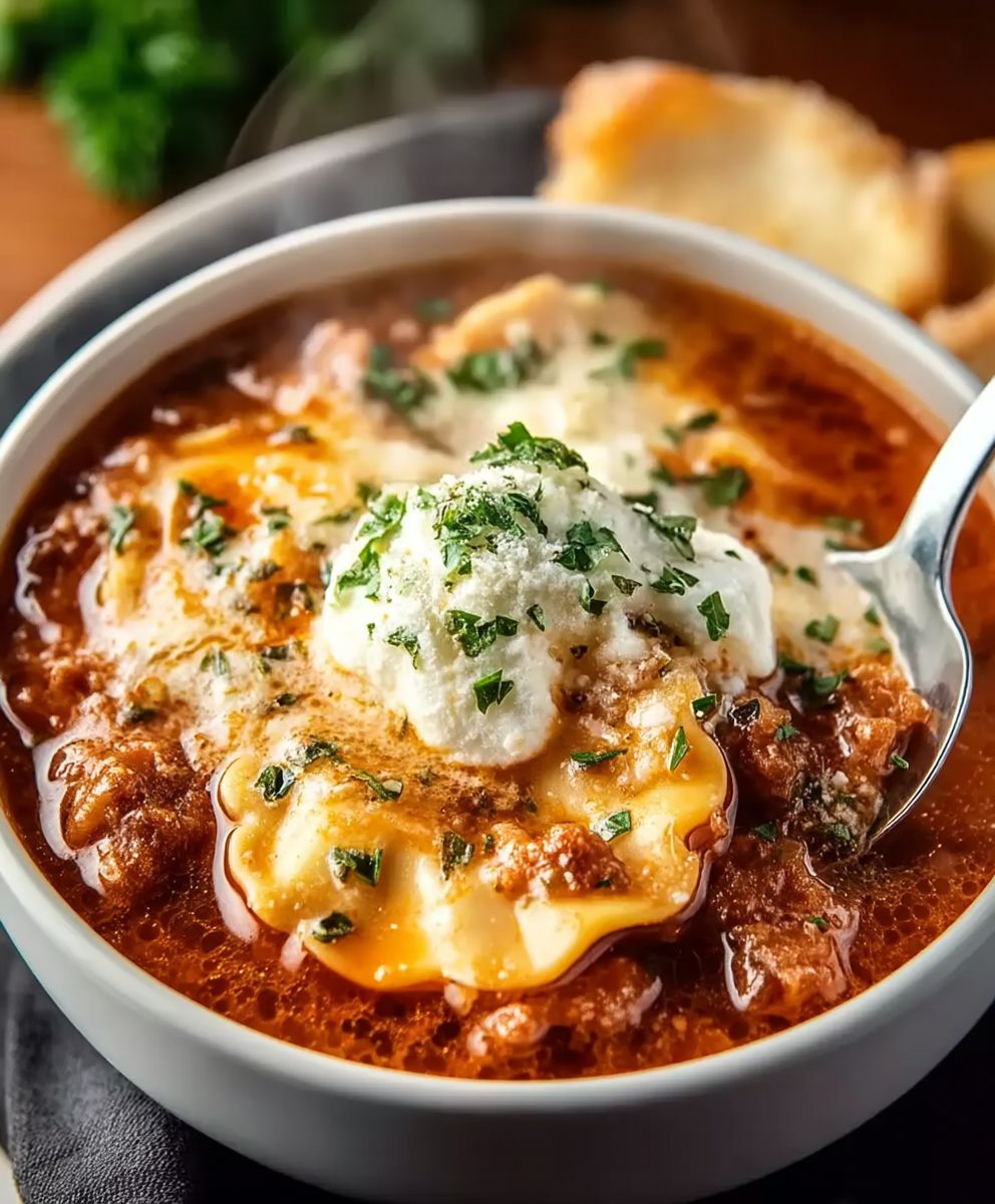 Halal Eintopf Lasagne Suppe