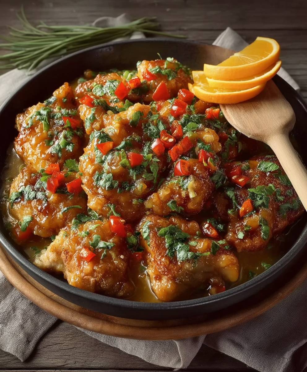 Huhn Orangensauce einfach