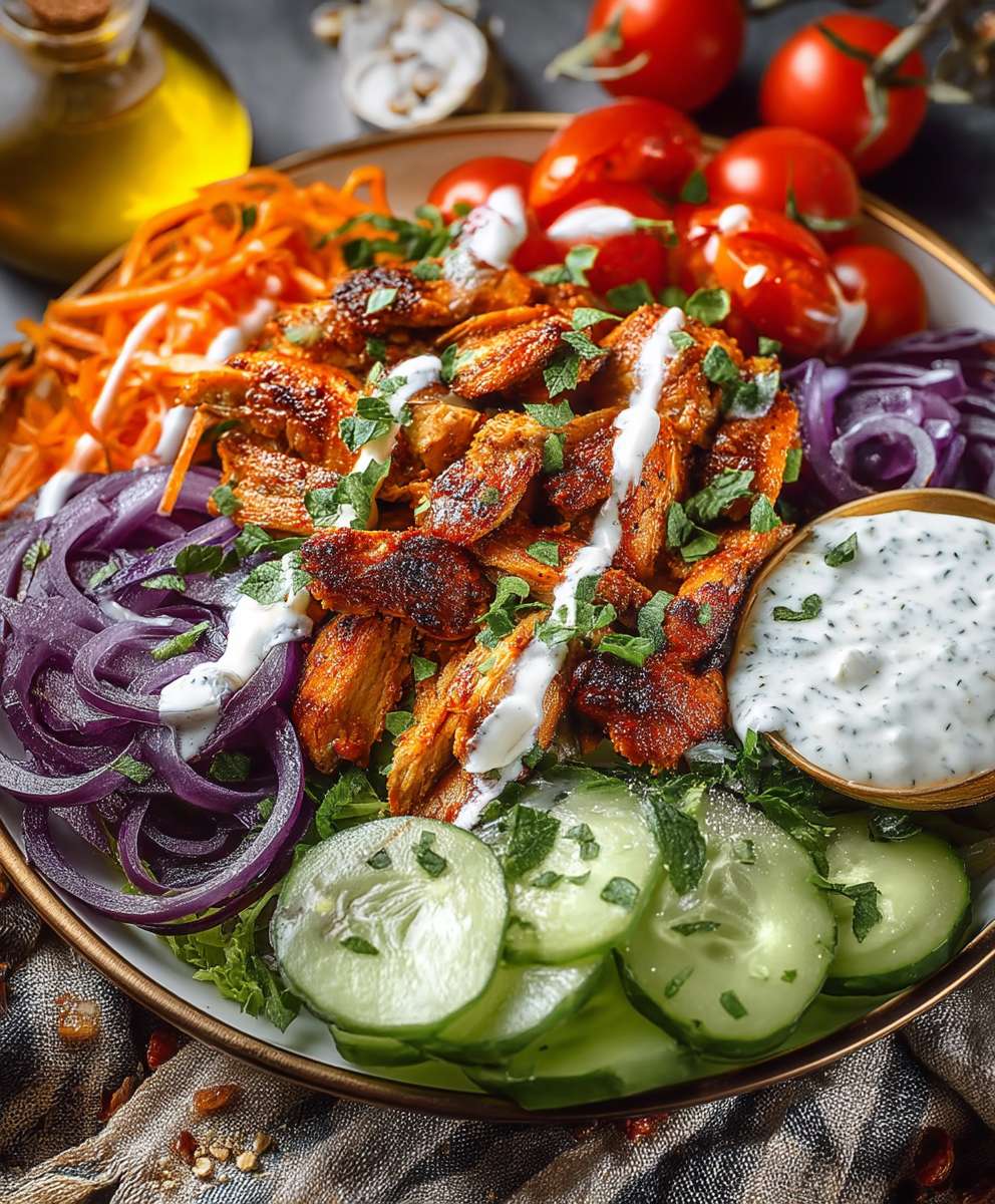 Hähnchen Döner Salat