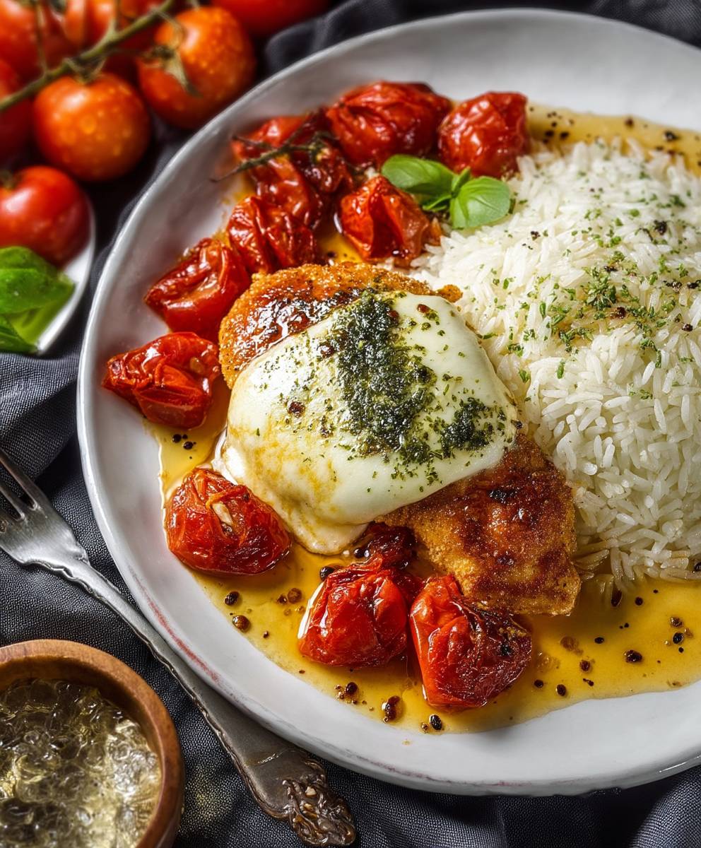 Tomate Mozzarella Hähnchenpfanne