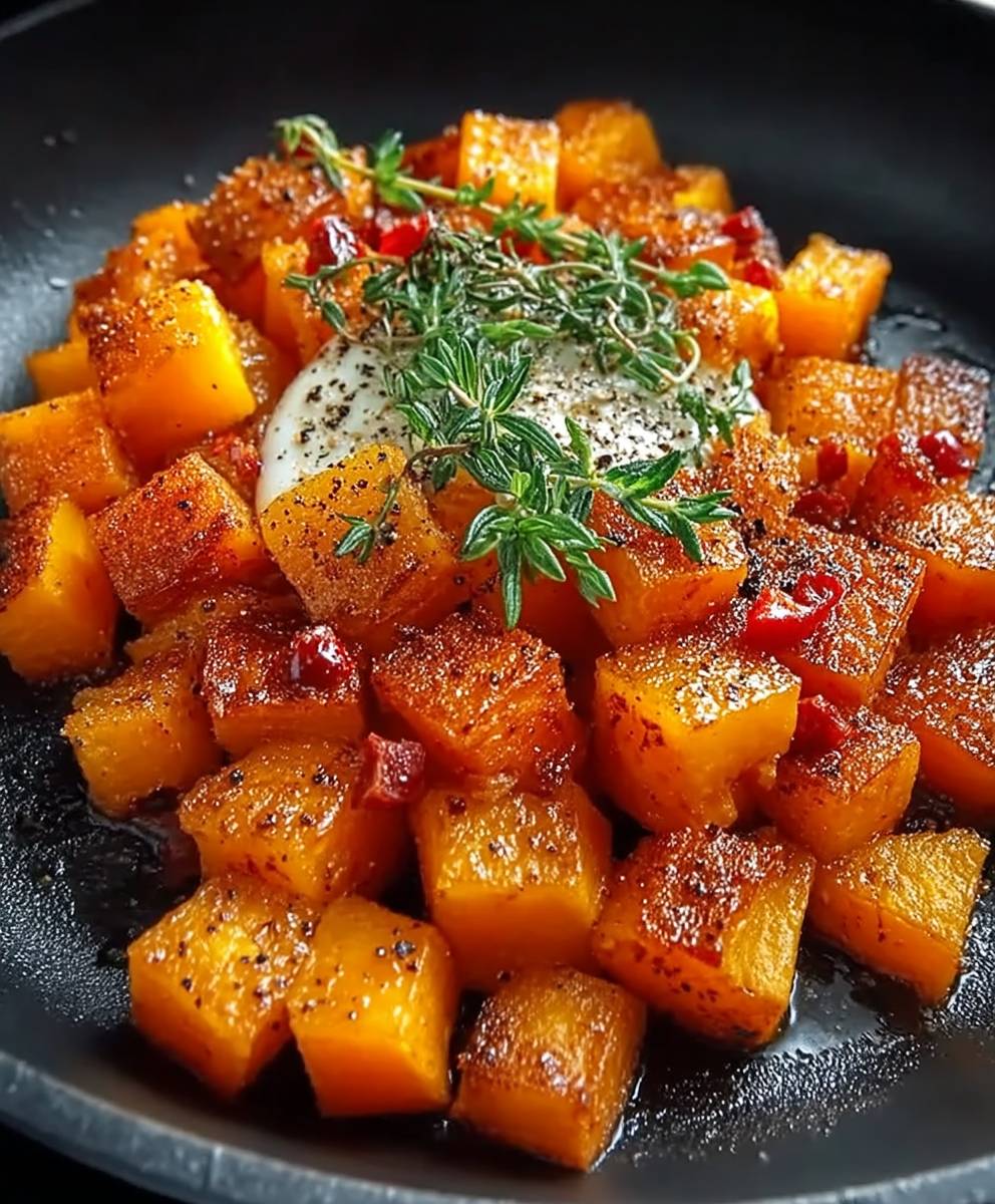 Süßkartoffel Frühstück Pfanne