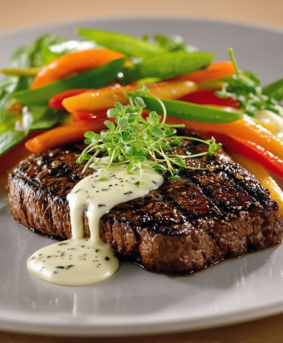 Steak vom Grill Bearner Sauce