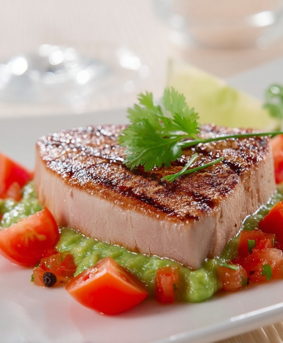 Thunfisch Avocado Tomaten Bett