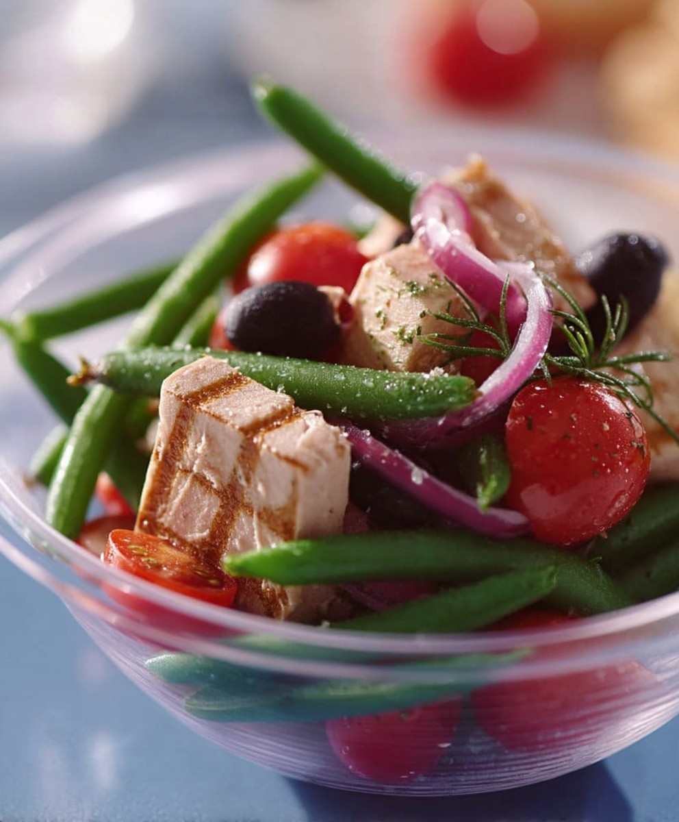 Thunfisch Bohnensalat einfach zubereiten