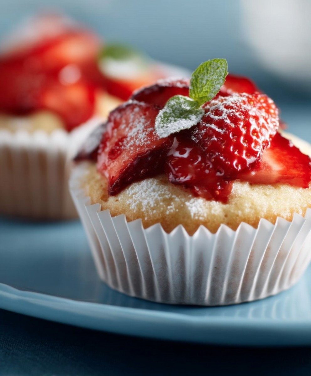 Erdbeer Muffins backen