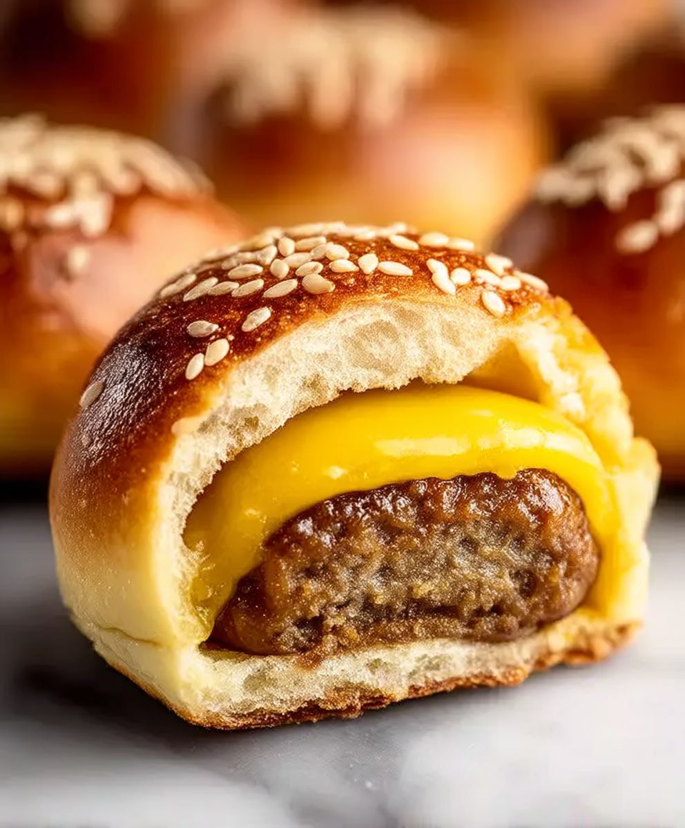 Halal Cheeseburger Fleischbällchen