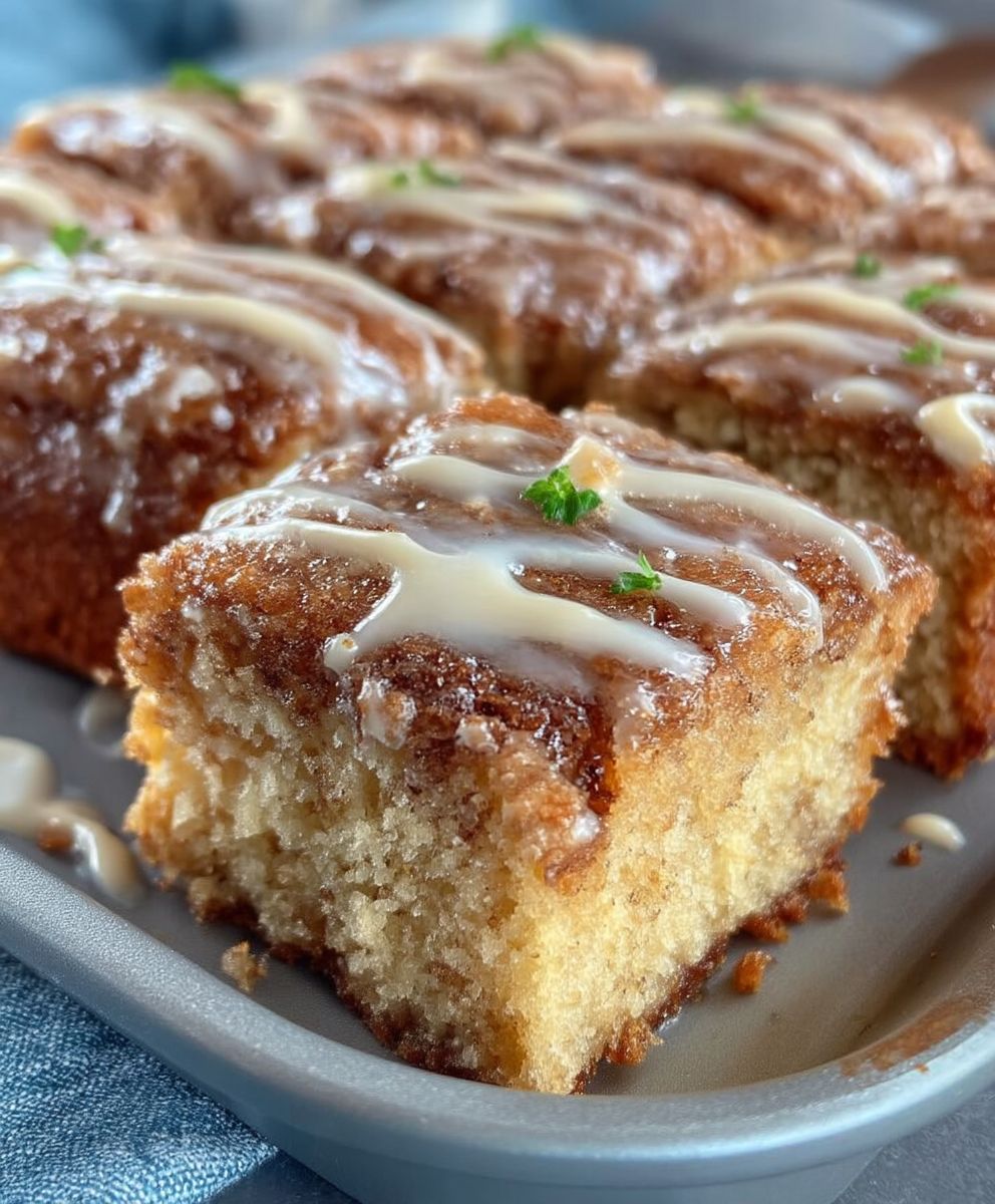 Zimtschneckenkuchen ohne Hefe