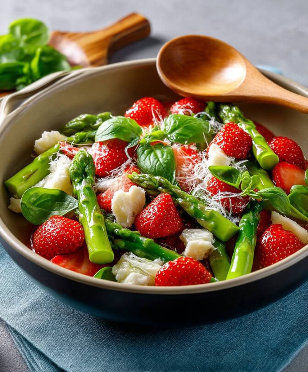 Spargelsalat Erdbeeren schnell einfach