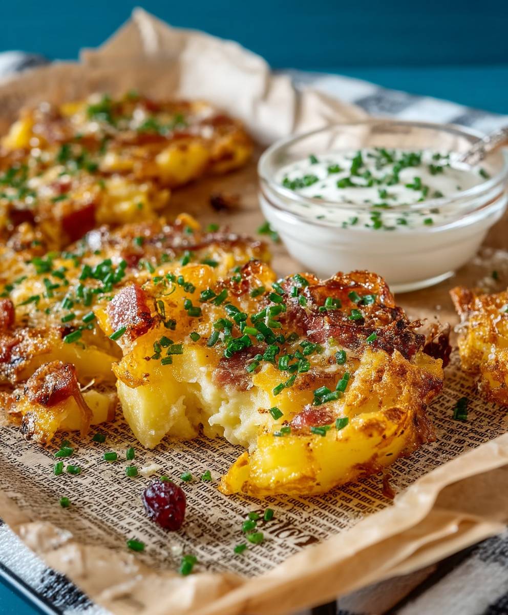 Quetschkartoffeln Käse Schinken Backofen