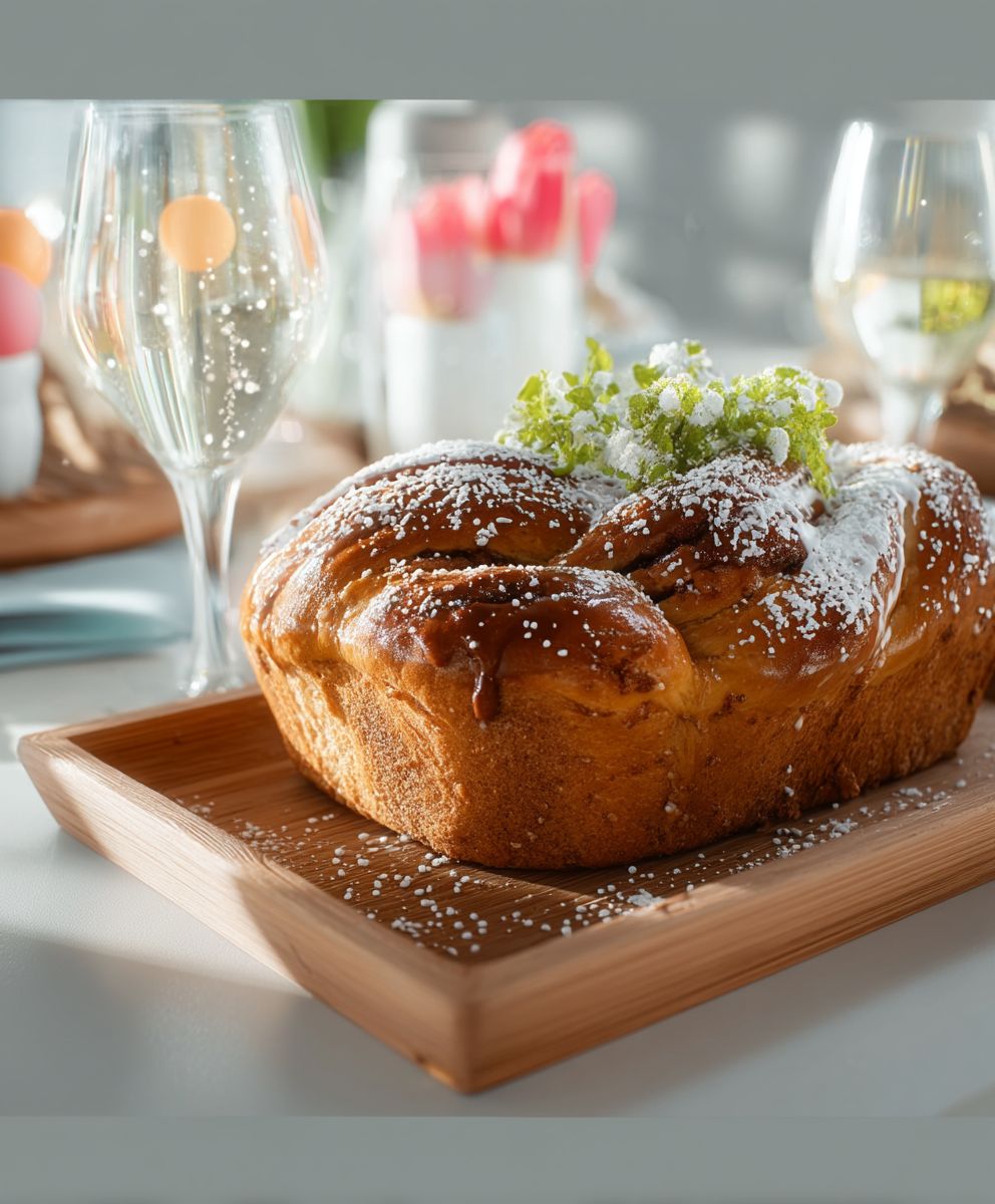 Zimt Hefezopf Osterfrühstück