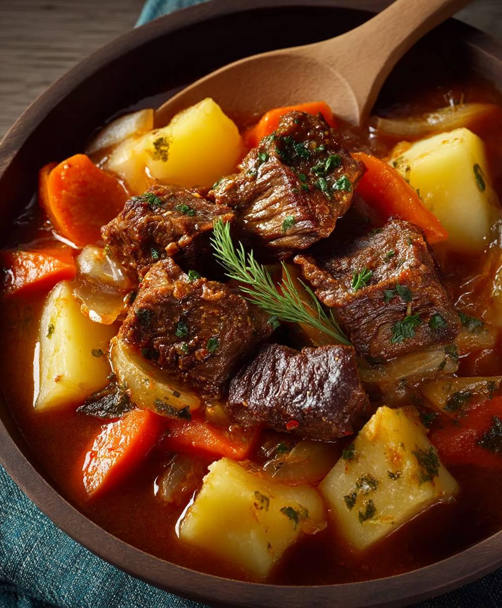 Rindfleisch Estofado mit Gemüse