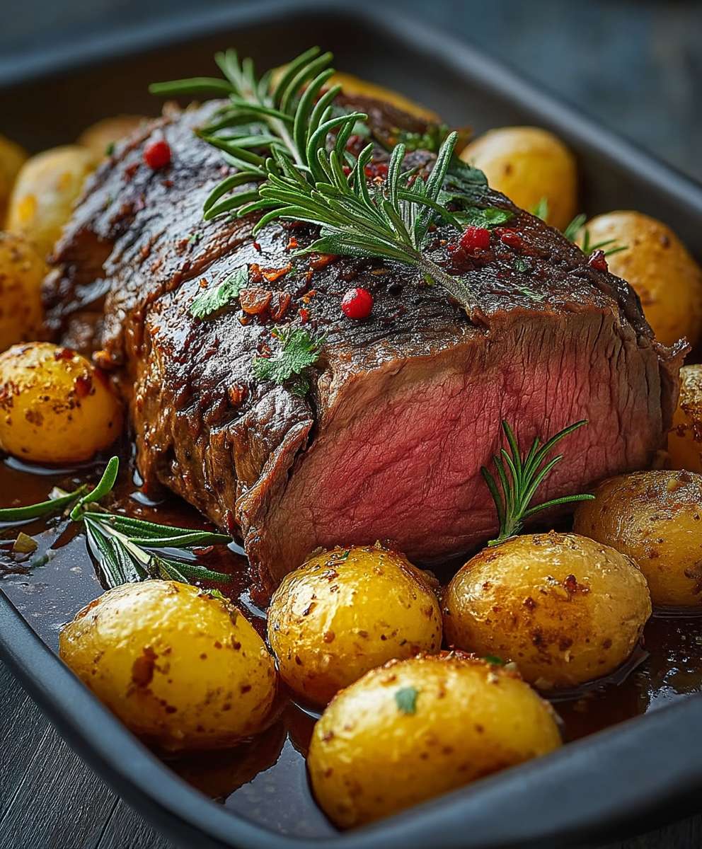Roastbeef mit Rosmarinkartoffeln