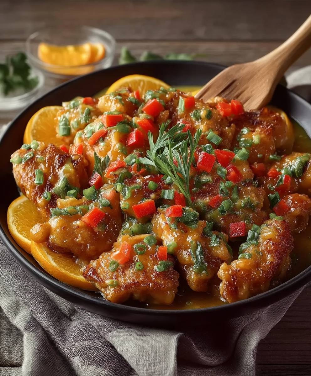 Huhn Orangensauce einfach