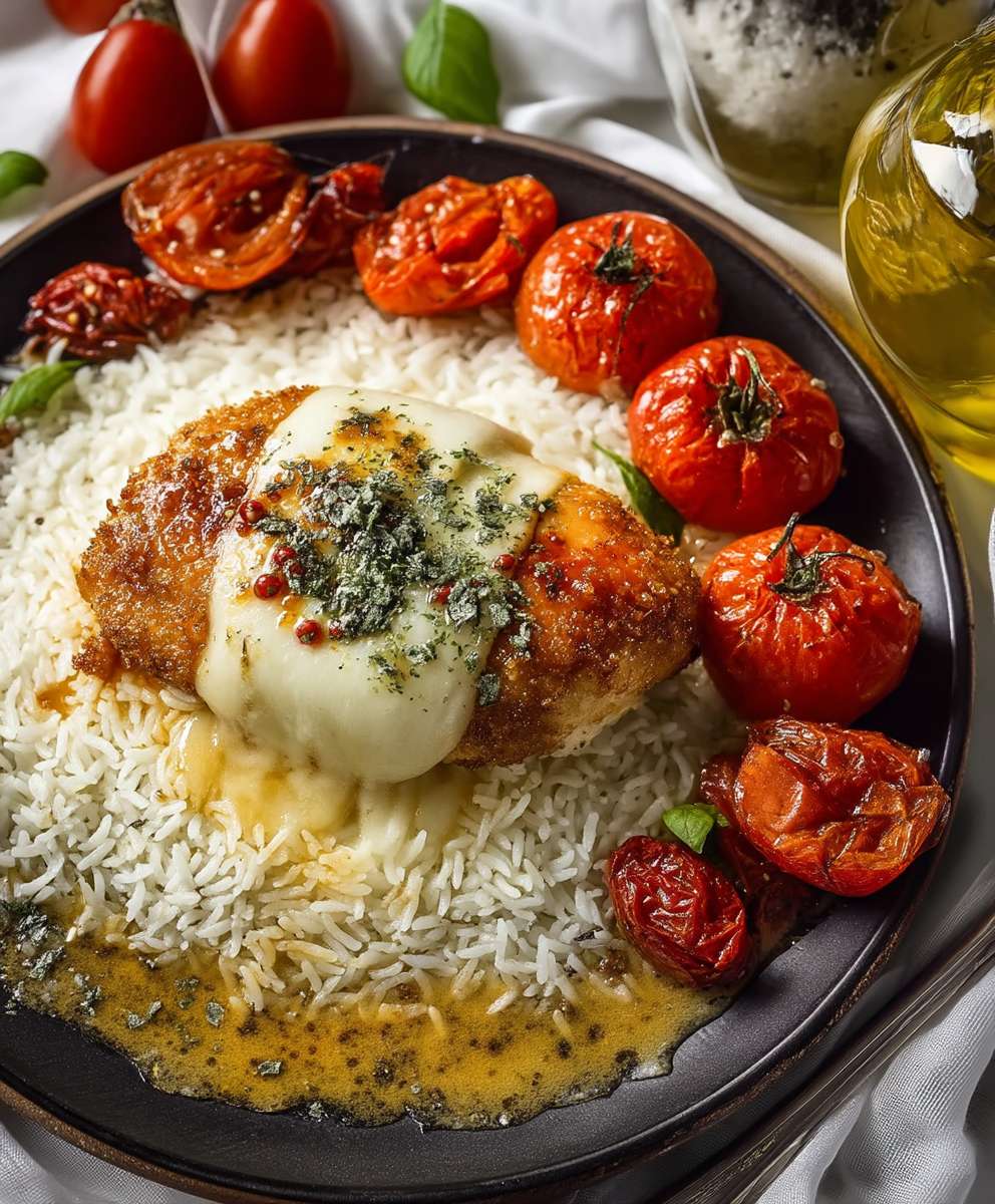 Tomate Mozzarella Hähnchenpfanne