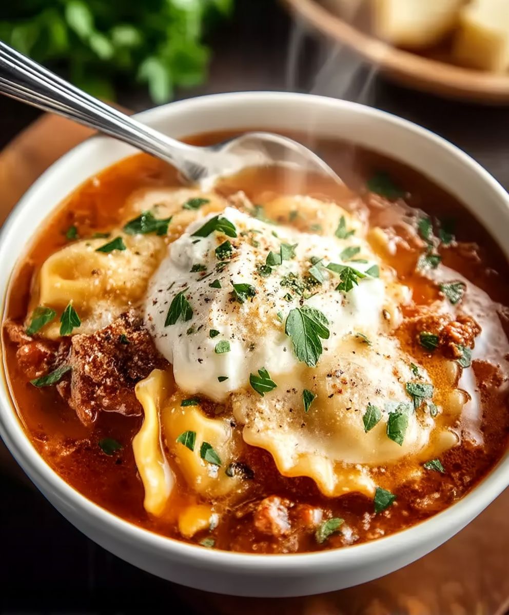 Halal Eintopf Lasagne Suppe