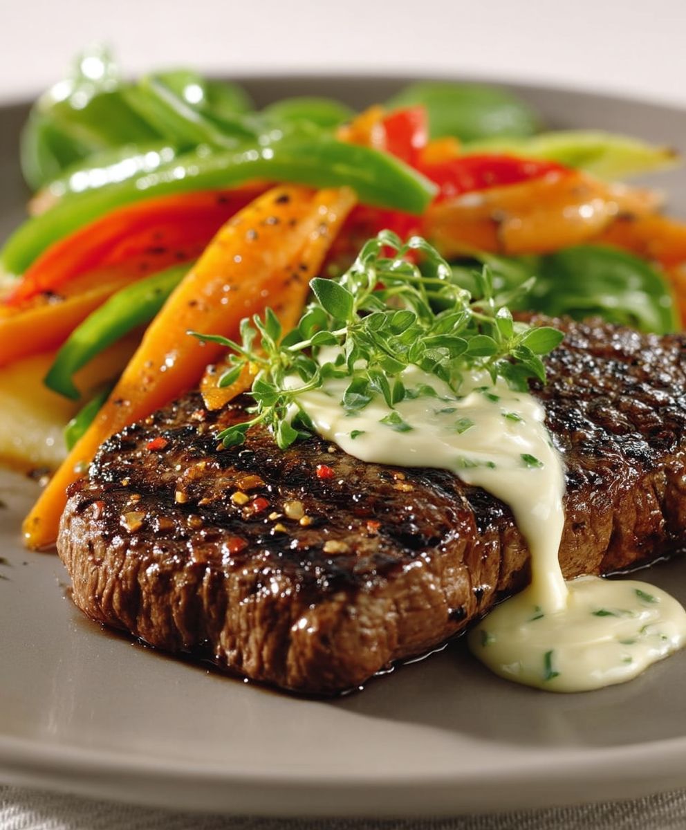 Steak vom Grill Bearner Sauce
