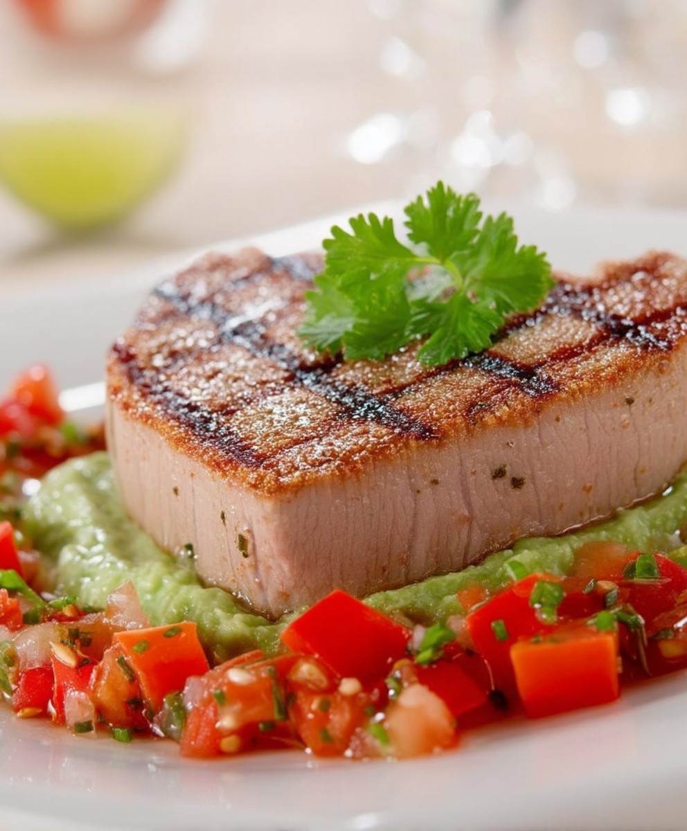 Thunfisch Avocado Tomaten Bett