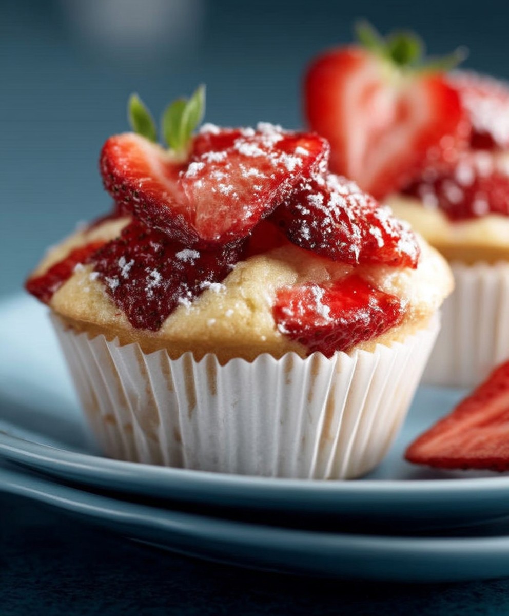 Erdbeer Muffins backen