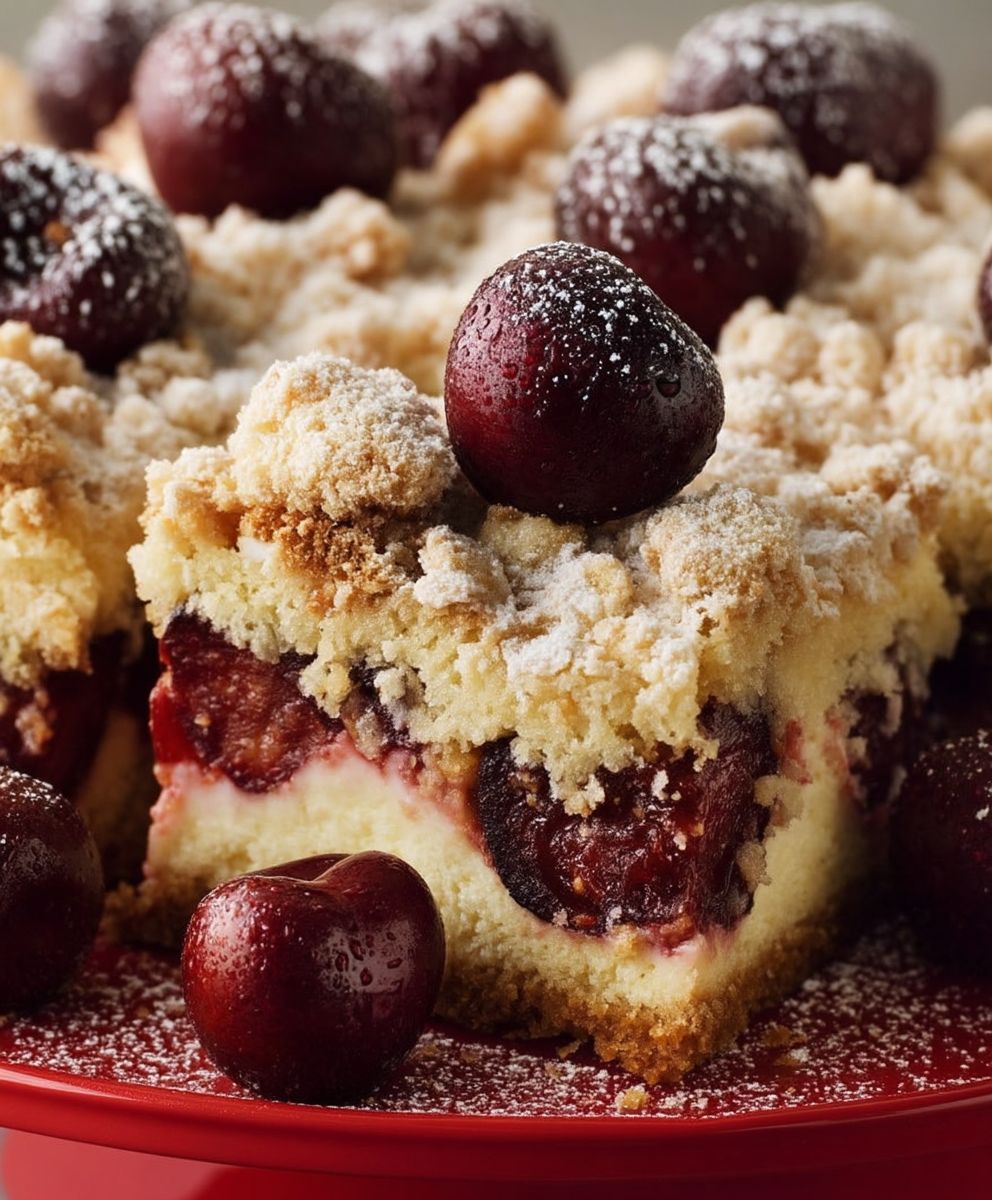 Streusel Kirschkuchen backen