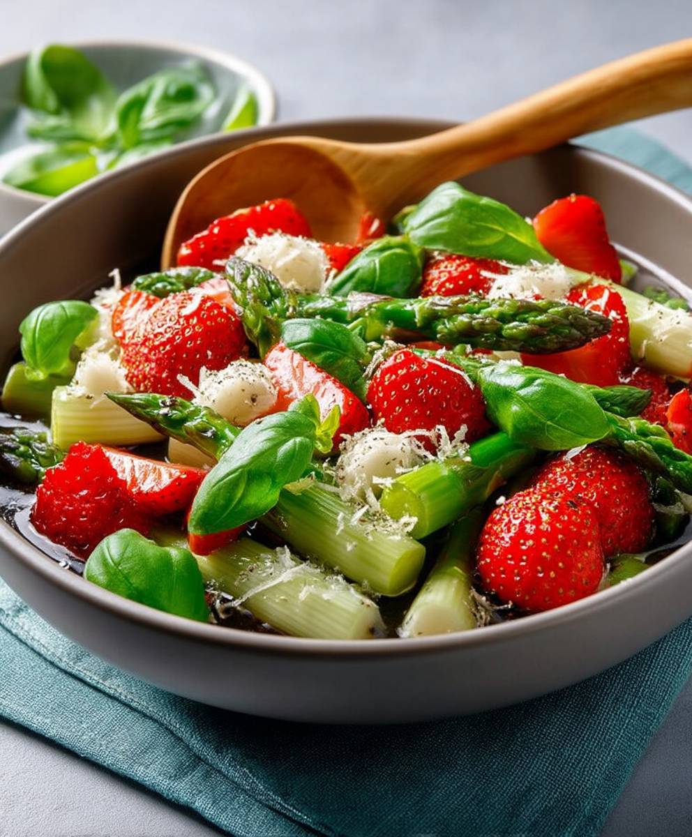 Spargelsalat Erdbeeren schnell einfach