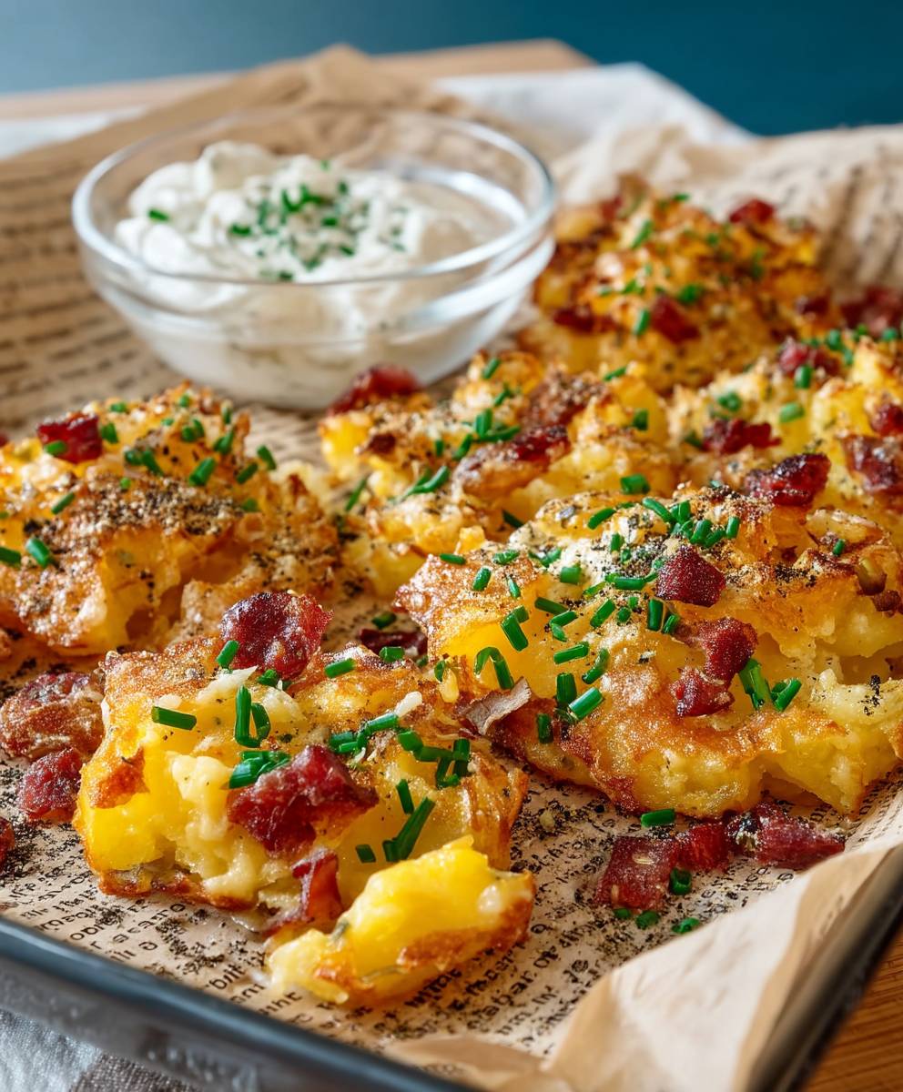 Quetschkartoffeln Käse Schinken Backofen