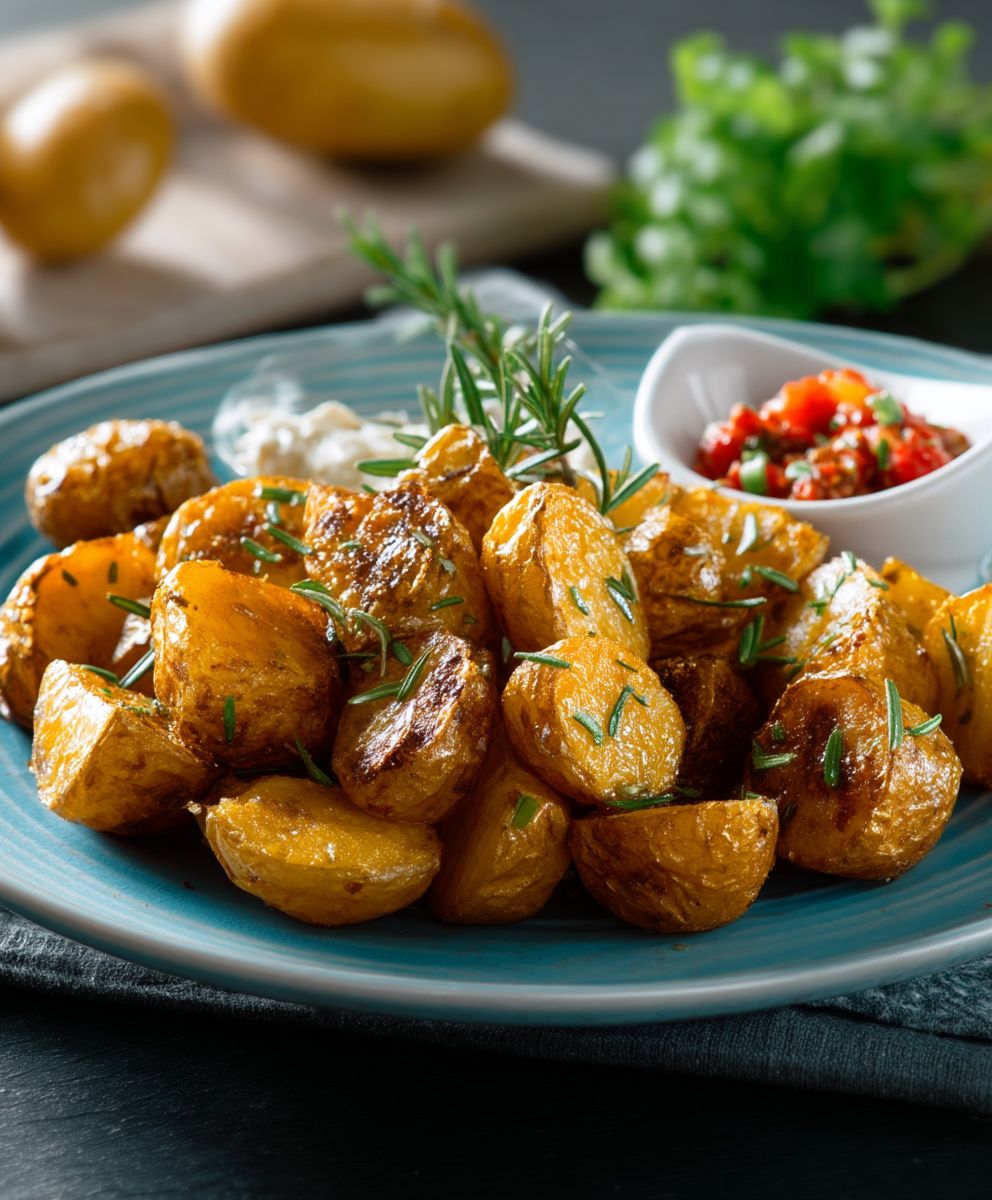 Rosmarin Kartoffelecken Tomaten Salsa