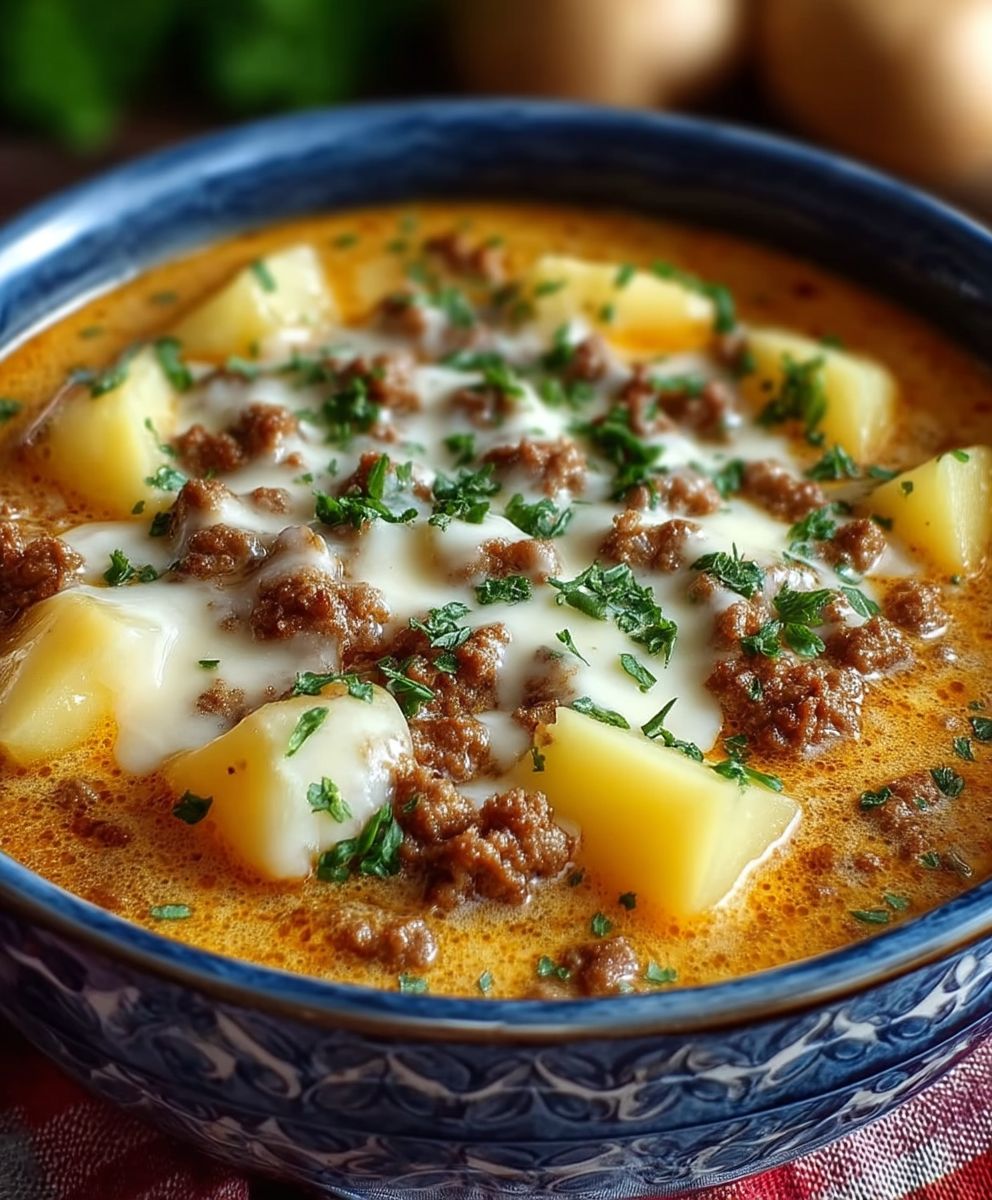 Käsige Hamburger Kartoffelsuppe