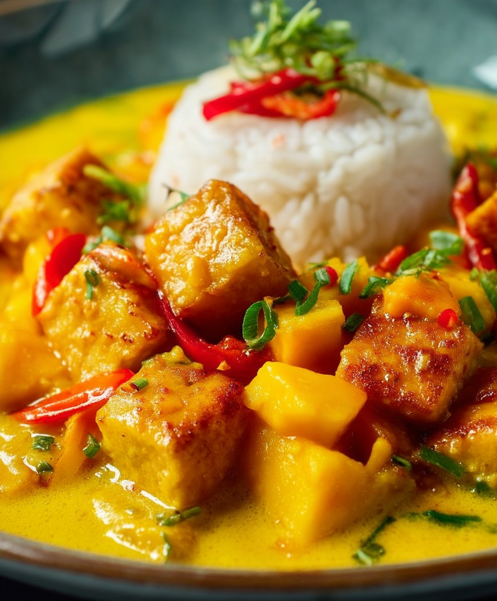Gelbes Thai Curry Mango