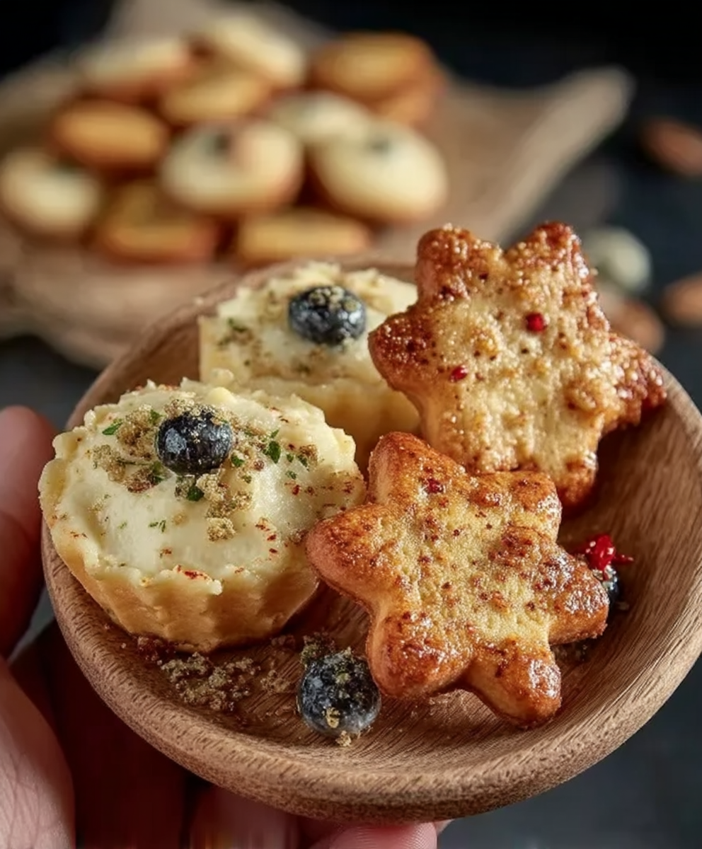 Käseplätzchen backen