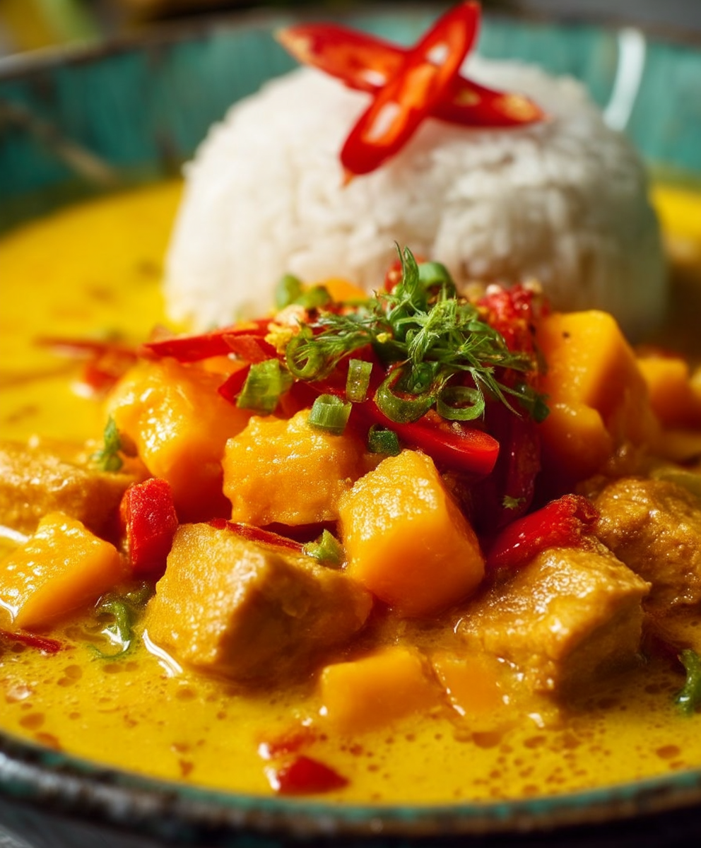 Gelbes Thai Curry Mango